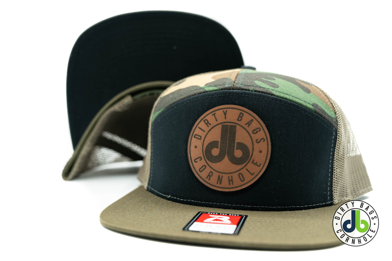Dirty Bags Cornhole Leather Patch Hats
