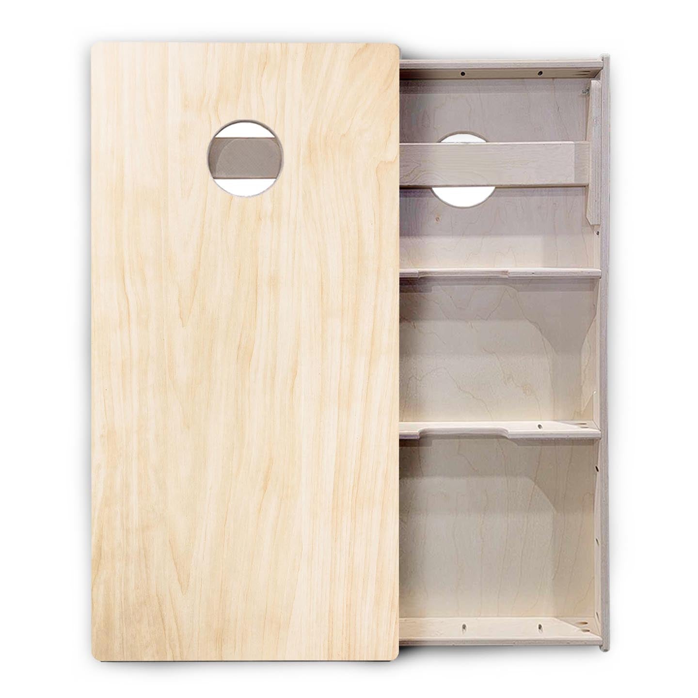 Complete Tournament Cornhole Bundle - Boards, Bags & Carrying Case - Classic Plain (Ready to Play)