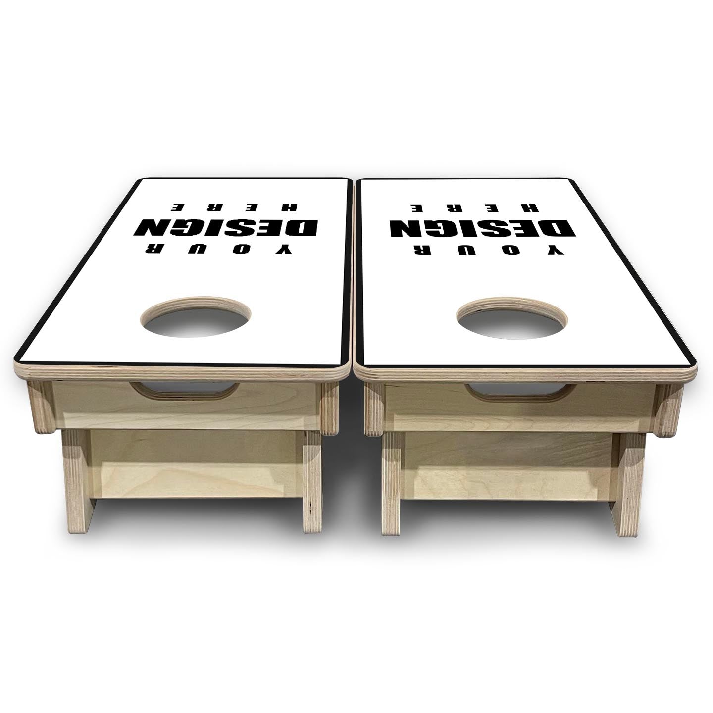 Custom - Mini or Vacation Size Cornhole Boards with 8 Mini Bags