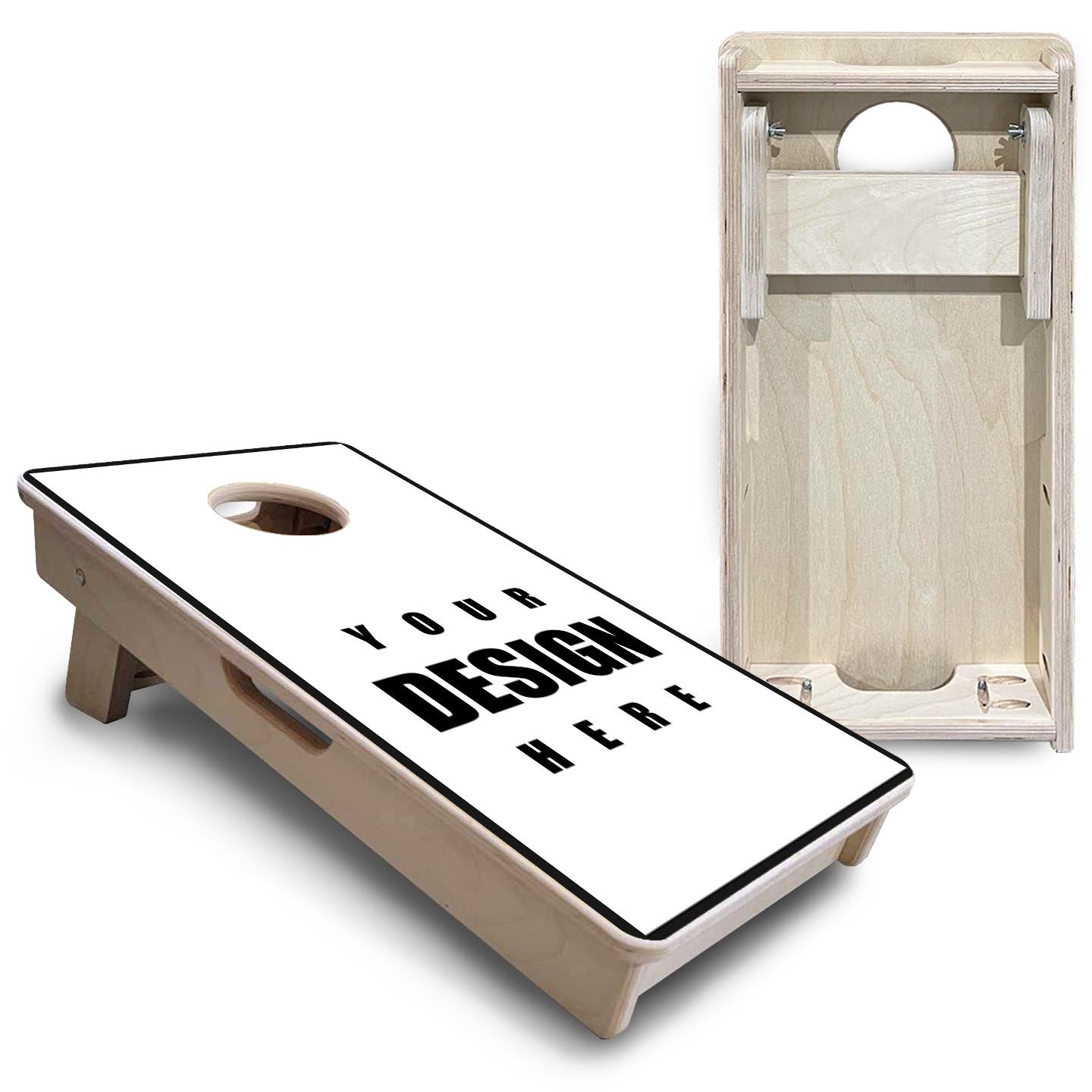 Custom - Mini or Vacation Size Cornhole Boards with 8 Mini Bags