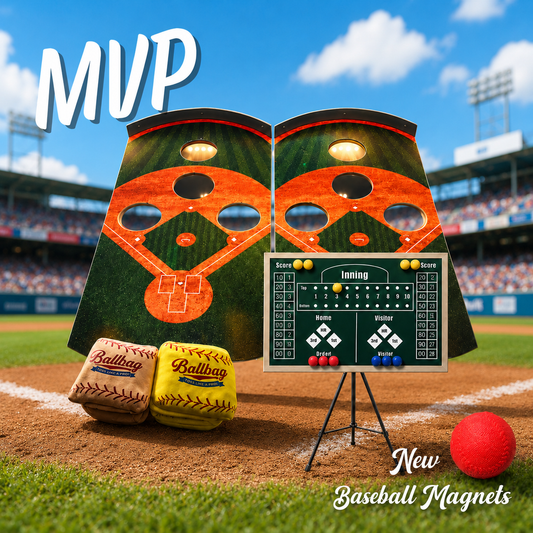 MVP Ballbag Toss Game Set - Premium Two-Board Backyard Baseball Toss Game
