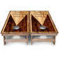 Custom Wood Triangle Cornhole Boards - Backyard Series