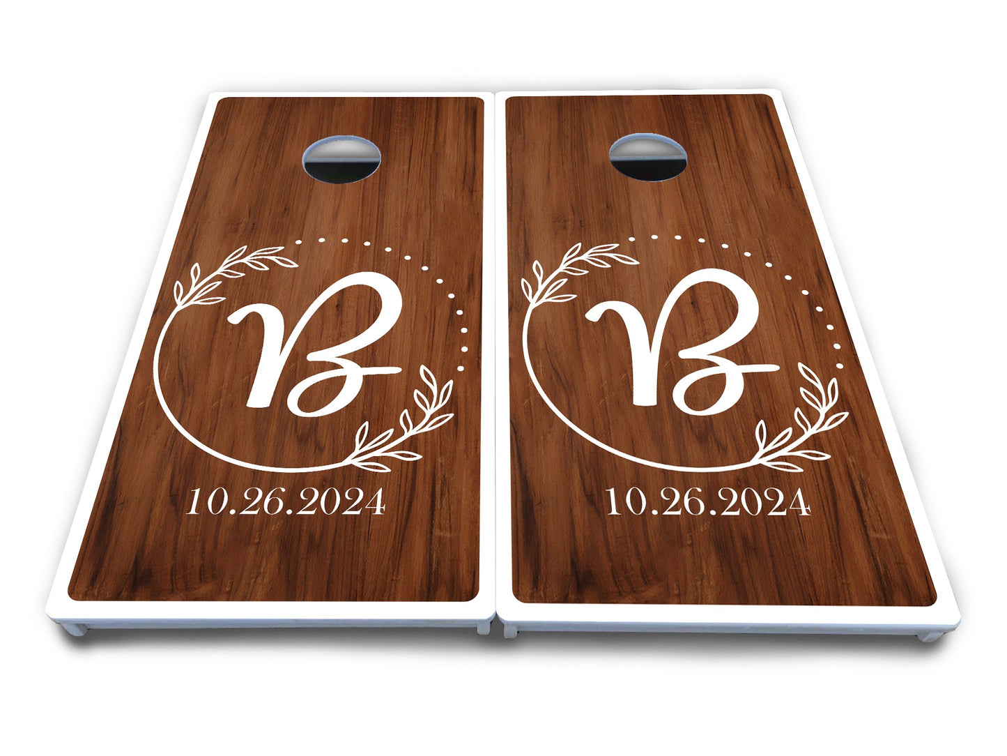 Laurel Wreath Cornhole Boards - All Weather Series