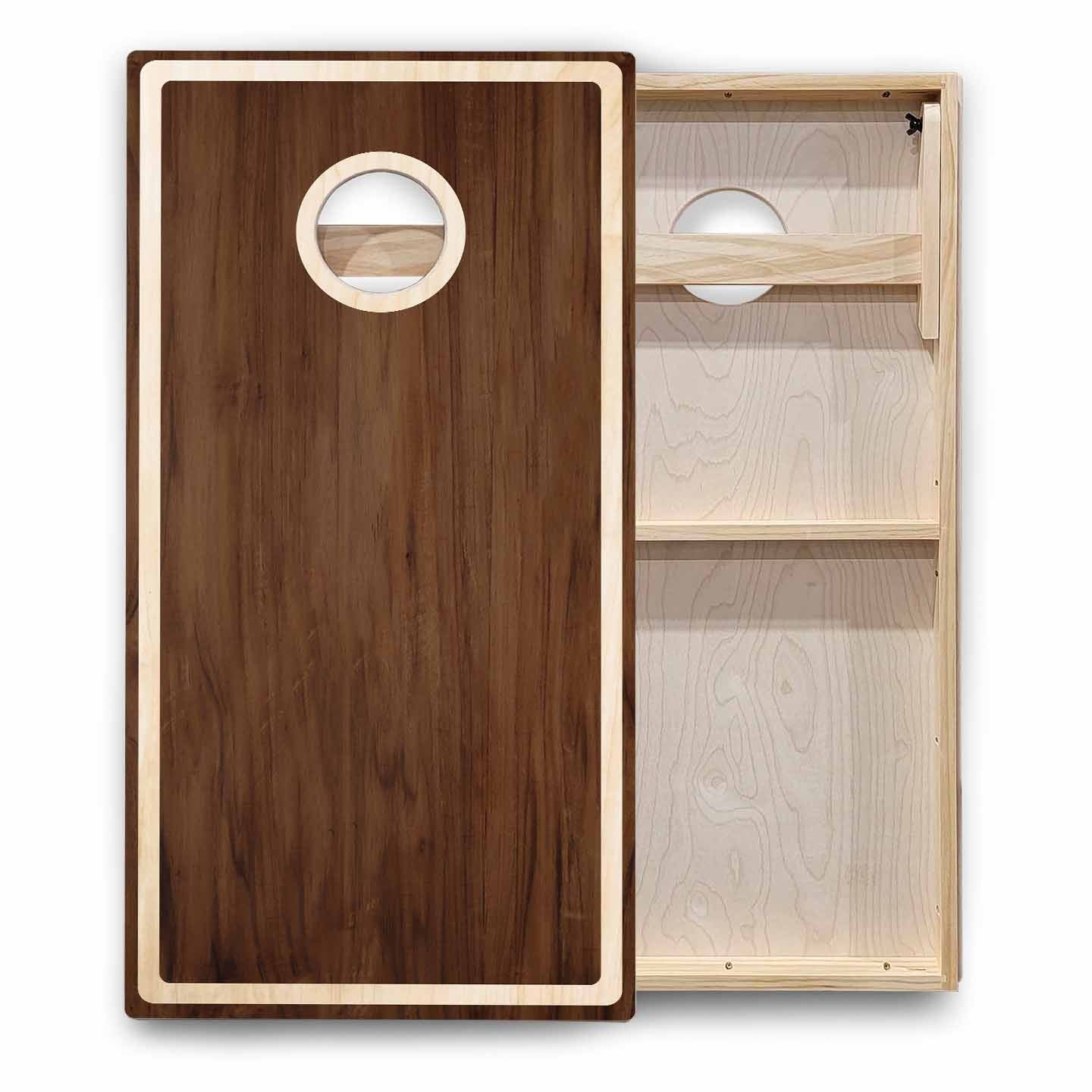 Rustic Wood Cornhole Boards - Backyard Series