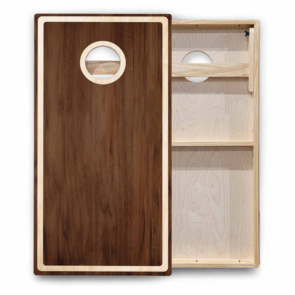 Rustic Wood Cornhole Boards - Backyard Series