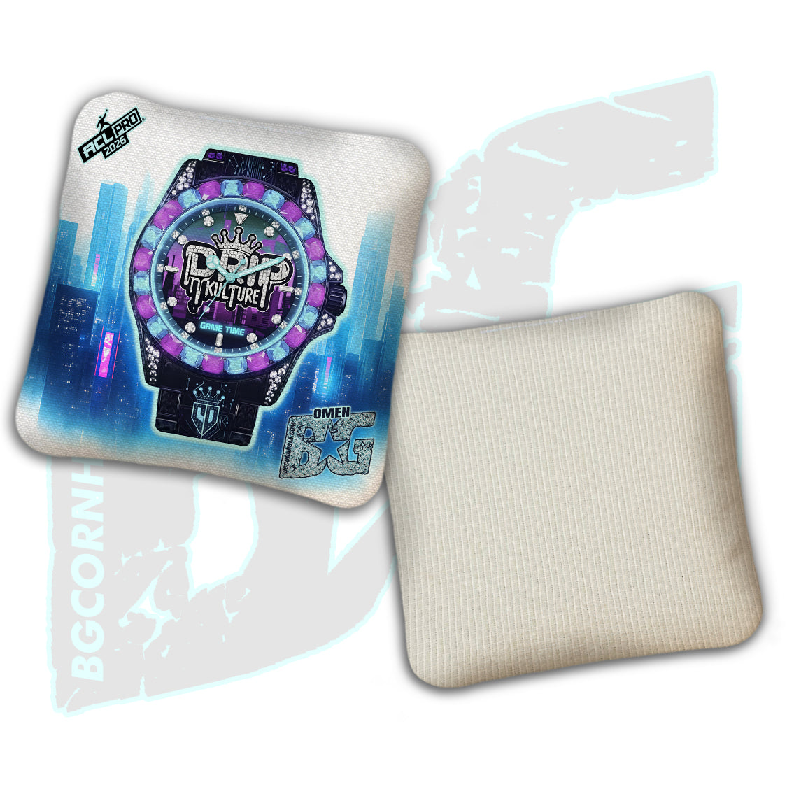 2026 BG Multiple Bag Models “Game Time” - Drip Kulture x Cameron Dambrosio -  BG Multiple Bag Models - ACL Pro Stamped Cornhole Bags - SET OF 4 BAGS