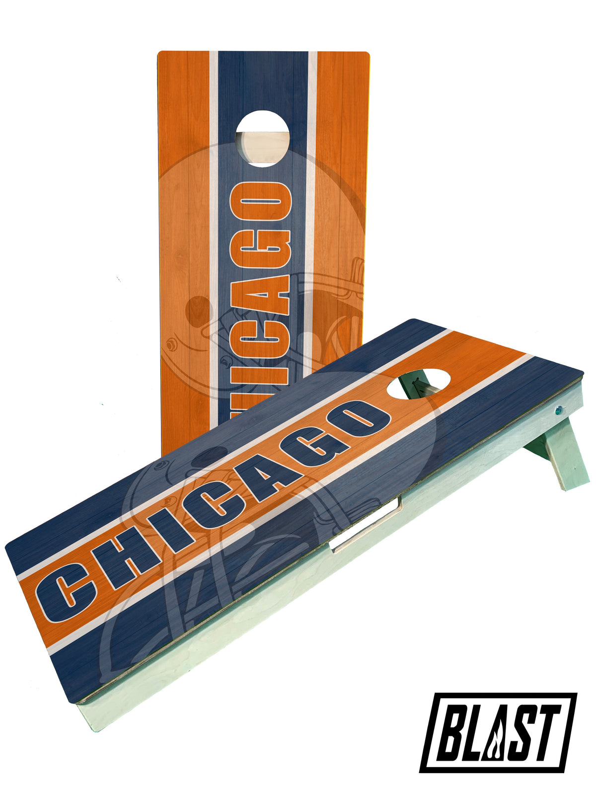 Chicago Football Team Cornhole Boards, ACL Regulation, Illinois Tailgate Games