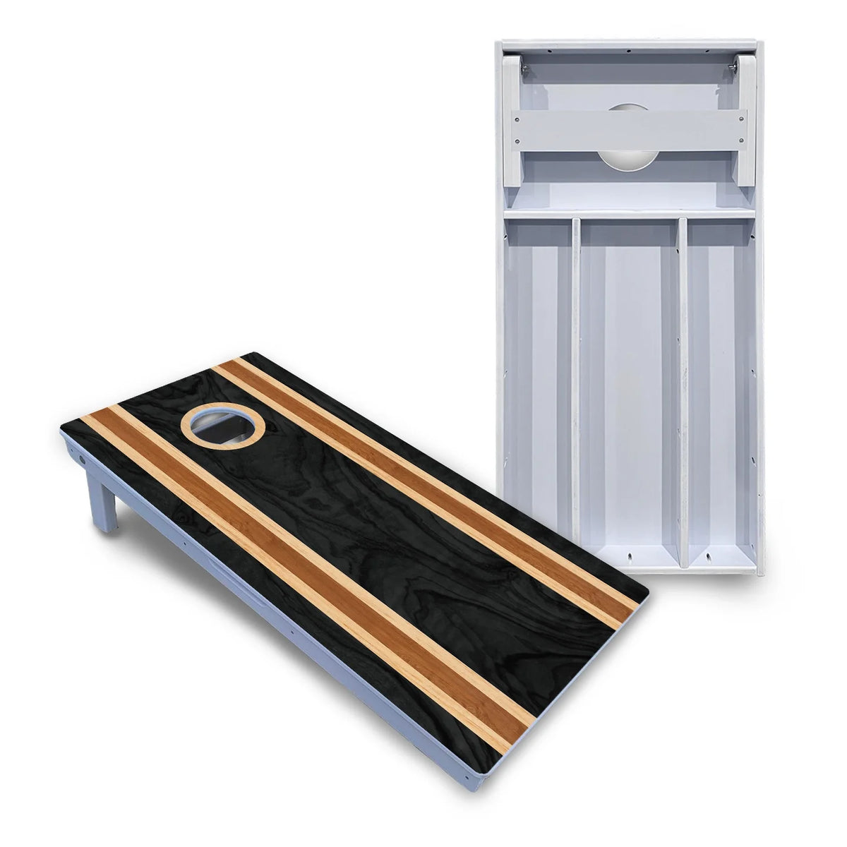 Dark Wood Cornhole Boards - All Weather Series