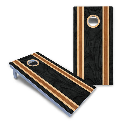 Dark Wood Cornhole Boards - All Weather Series