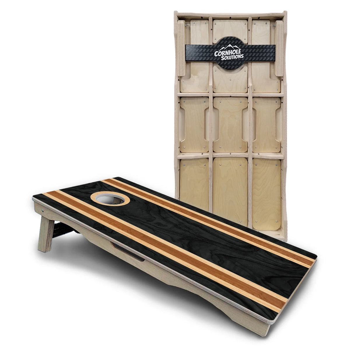 Dark Stripes Cornhole Boards – Pro Lite or Pro Elite