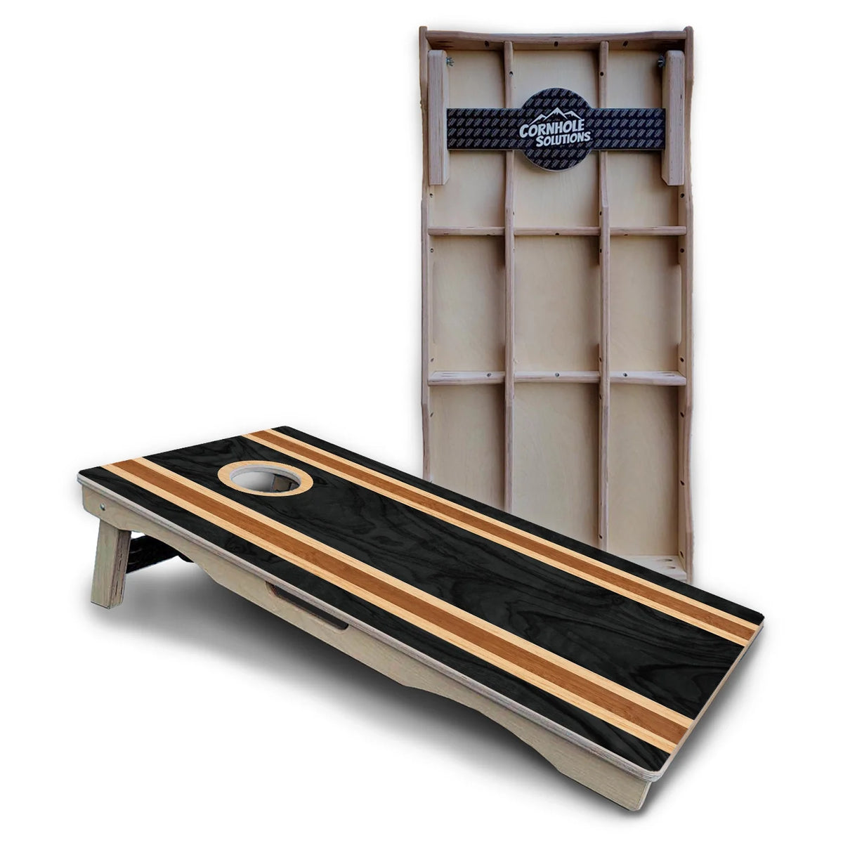 Dark Stripes Cornhole Boards – Pro Lite or Pro Elite