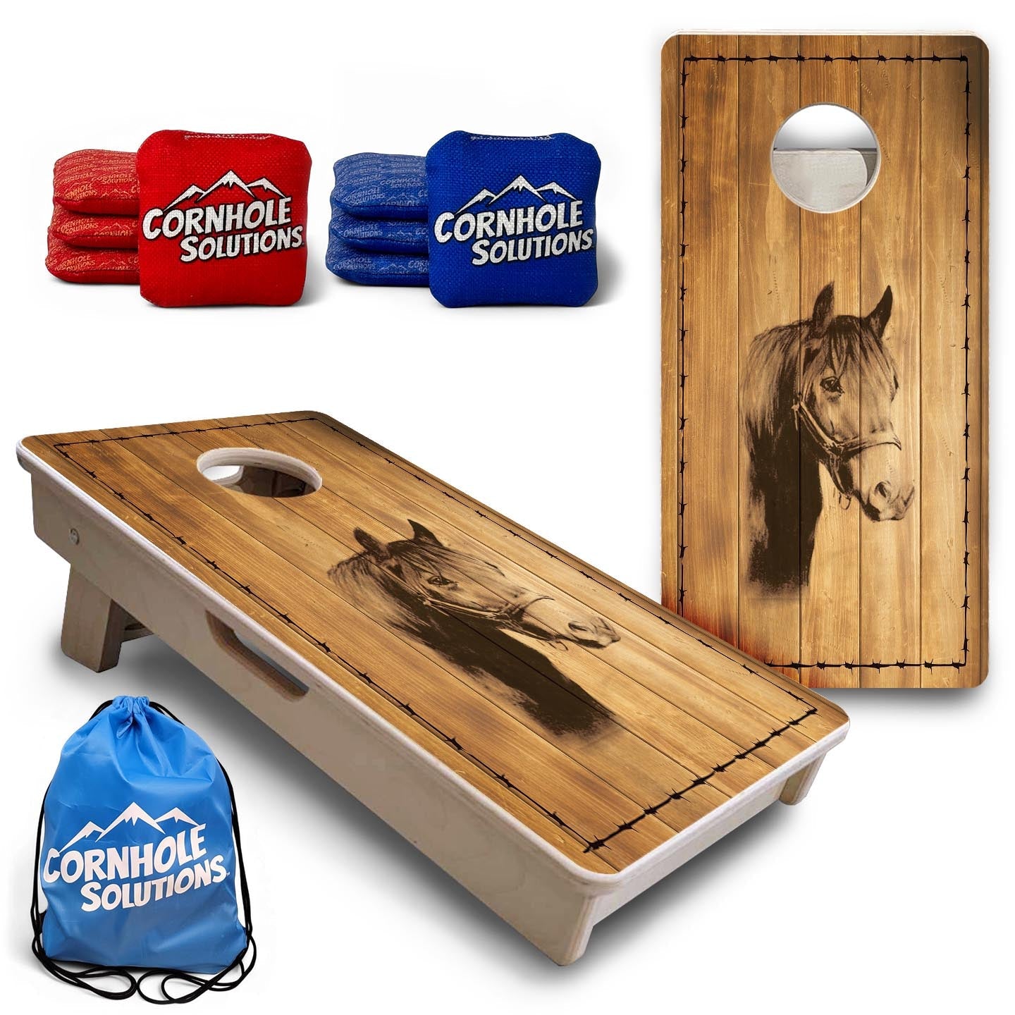 Barnyard Horse - Mini or Vacation Size Cornhole Boards
