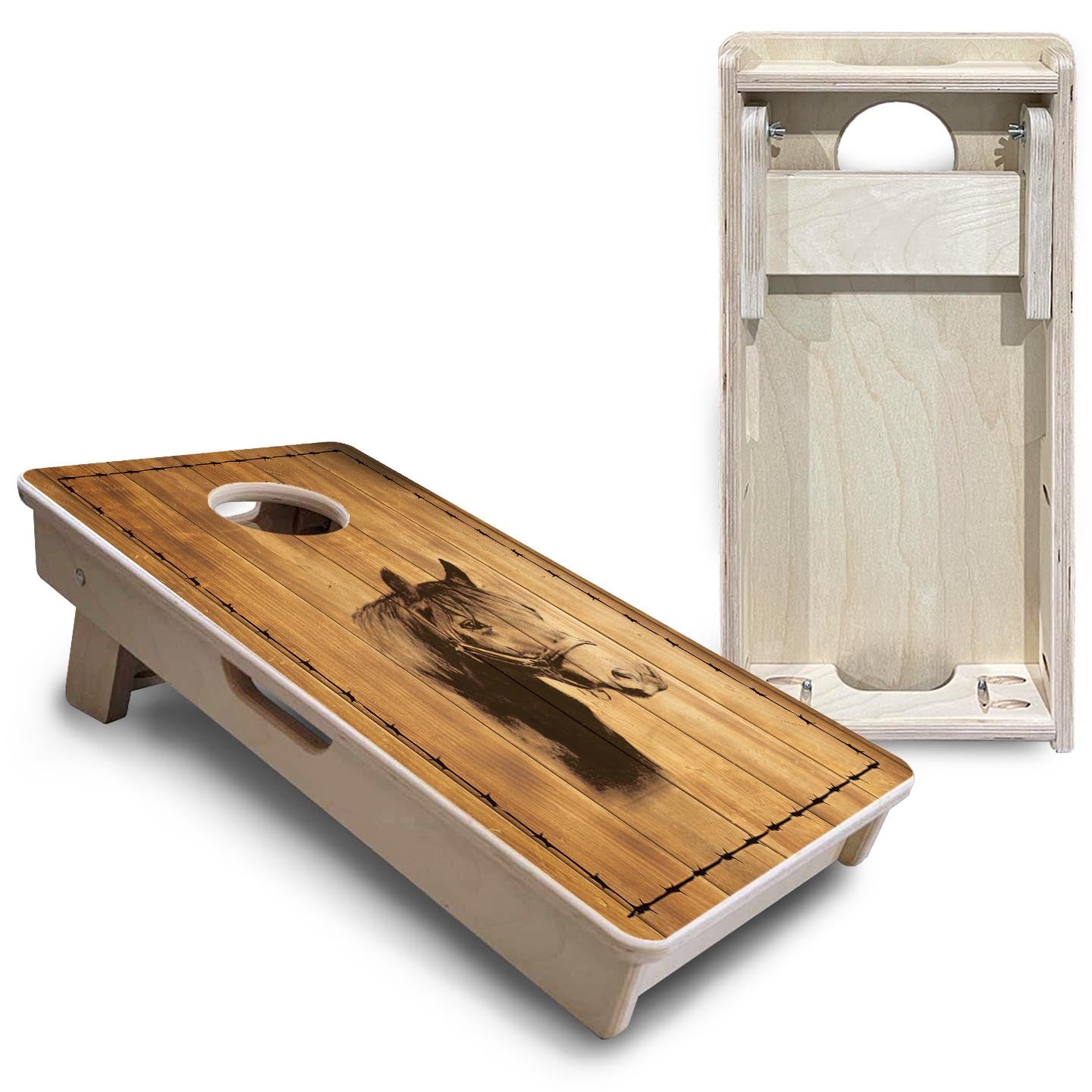 Barnyard Horse - Mini or Vacation Size Cornhole Boards