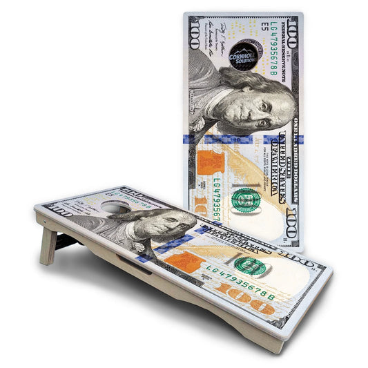 Hundred Dollar Bill Cornhole Boards – Pro Lite or Pro Elite