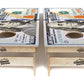 Quick Ship Cornhole Boards - $100 Bill Design