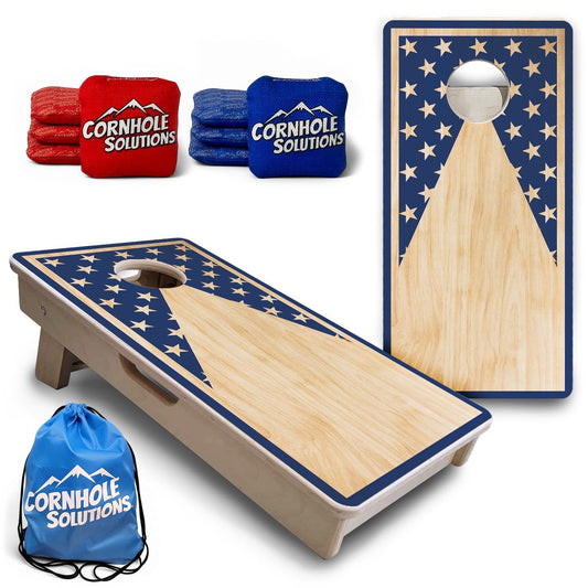 Stars Keyhole - Mini or Vacation Size Cornhole Boards