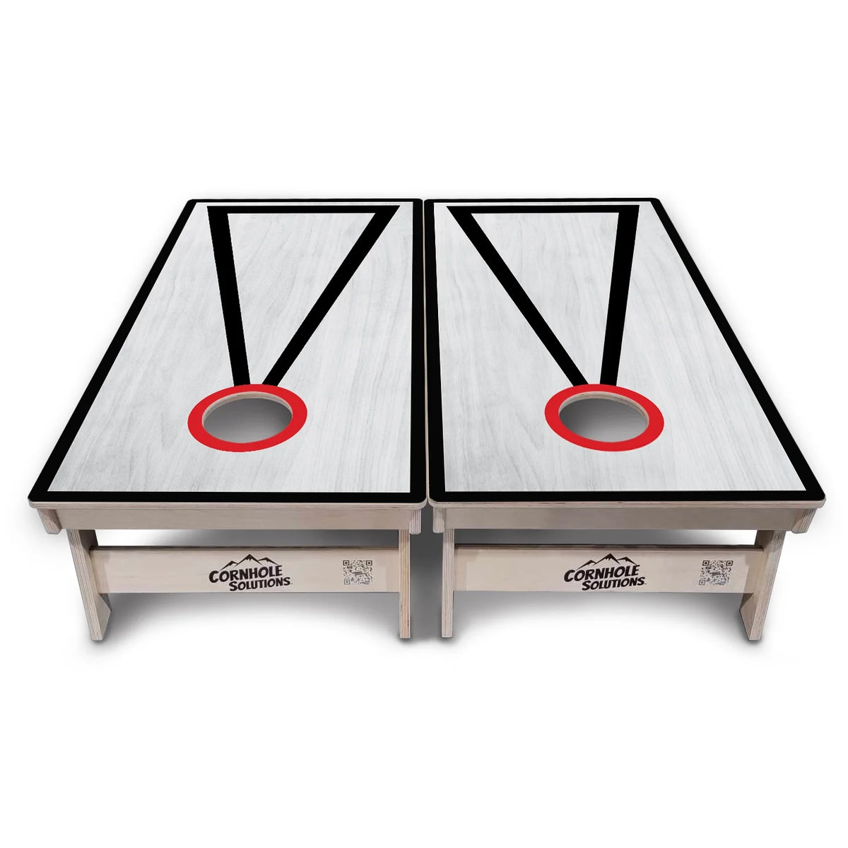 Grey Wash Hole Ring Cornhole Boards – Tournament Series