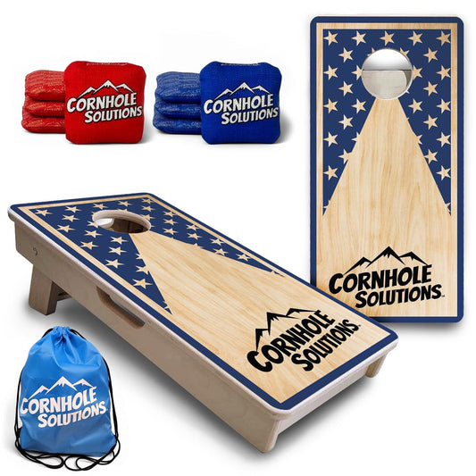 Stars Keyhole CS Logo - Mini or Vacation Size Cornhole Boards