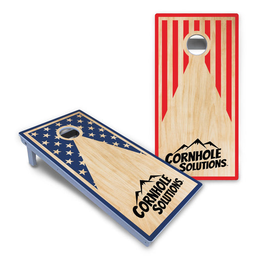 Stars & Stripes CS Logo Cornhole Boards - All Weather Series