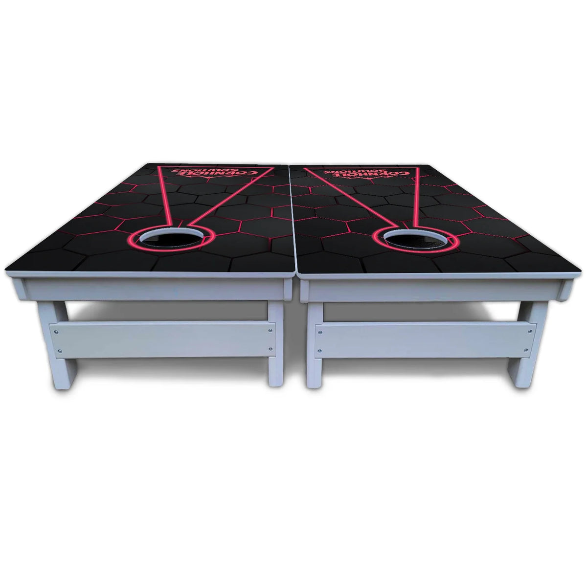 Honeycomb Black Cornhole Boards - All Weather Series