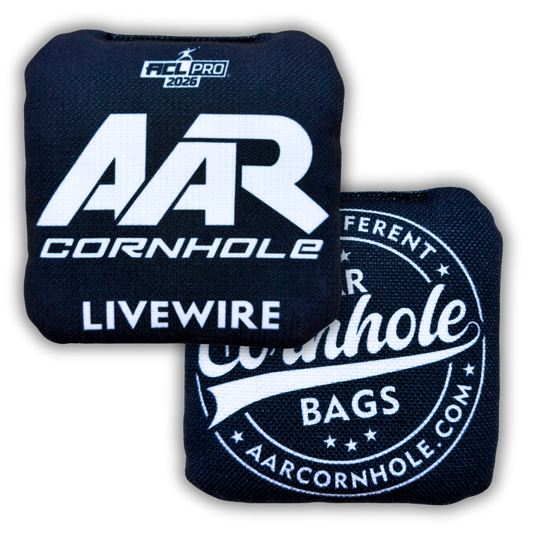 2026 AAR Livewire Cornhole Bags - Broadcast Edition - ACL Pro Stamped - SET OF 4