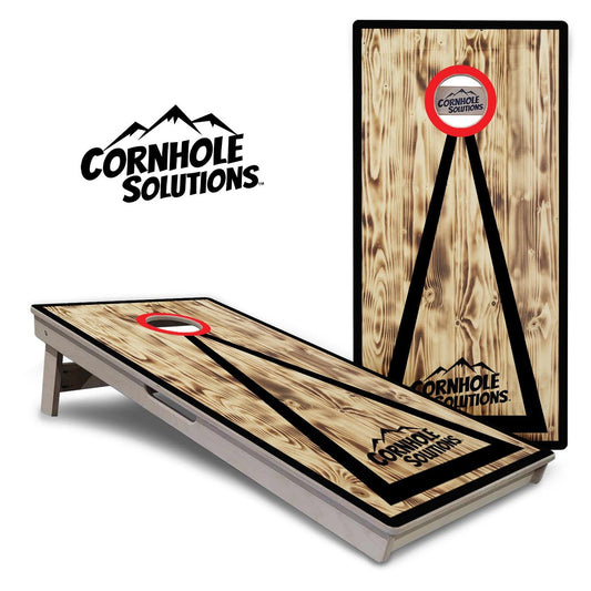 Burnt Triangle CS Logo Cornhole Boards - Professional Tournament Series - Free Shipping!