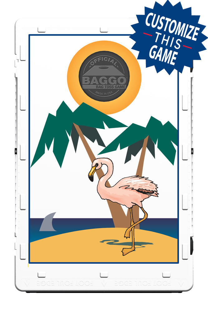 Flamingo, Sun & Island Bean Bag Toss Game by BAGGO