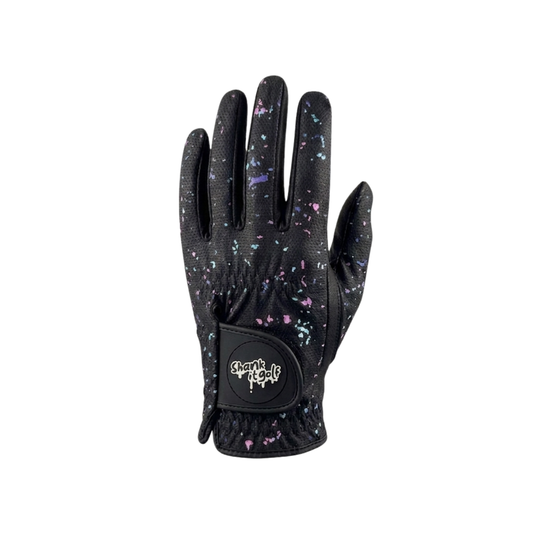 Black Paint Splatter Golf Glove