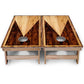 Wooden Triangle Cornhole Boards - Backyard Series