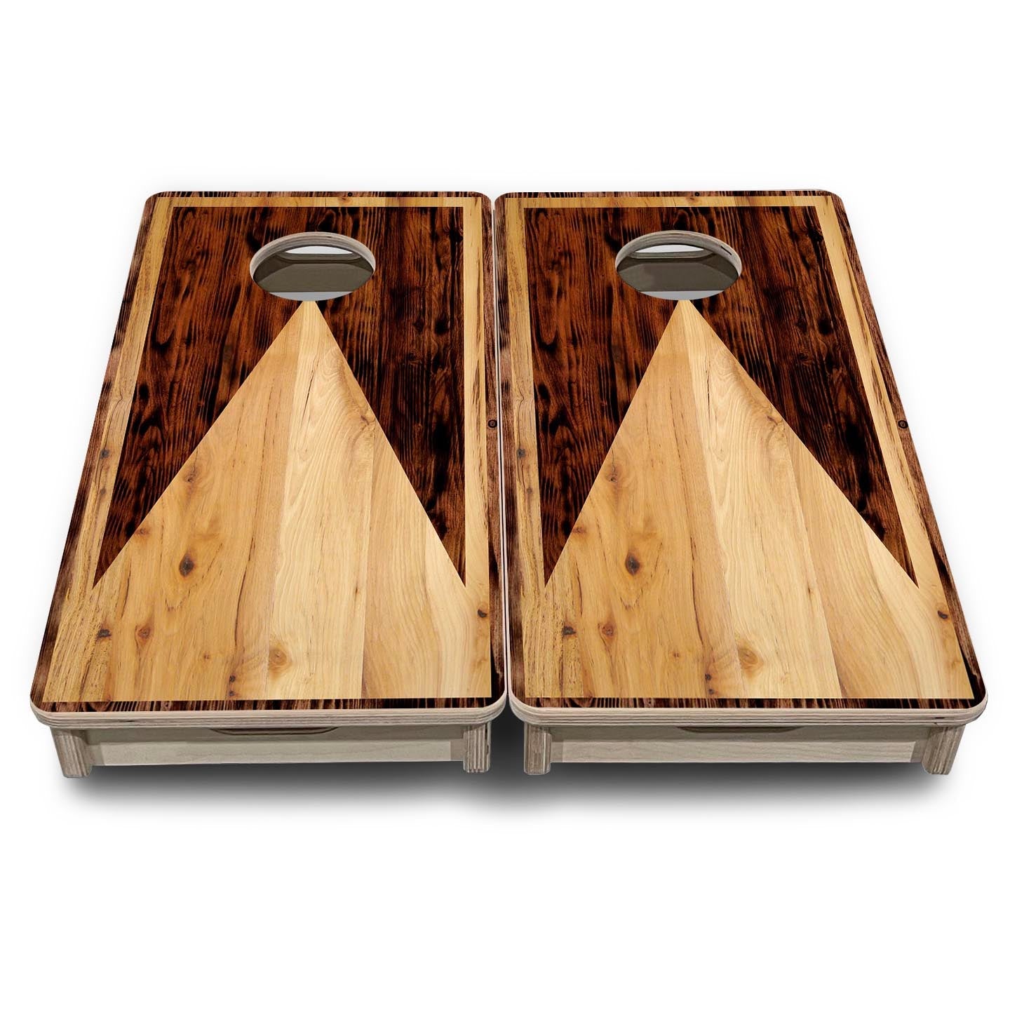 Wooden Triangle - Mini or Vacation Size Cornhole Boards