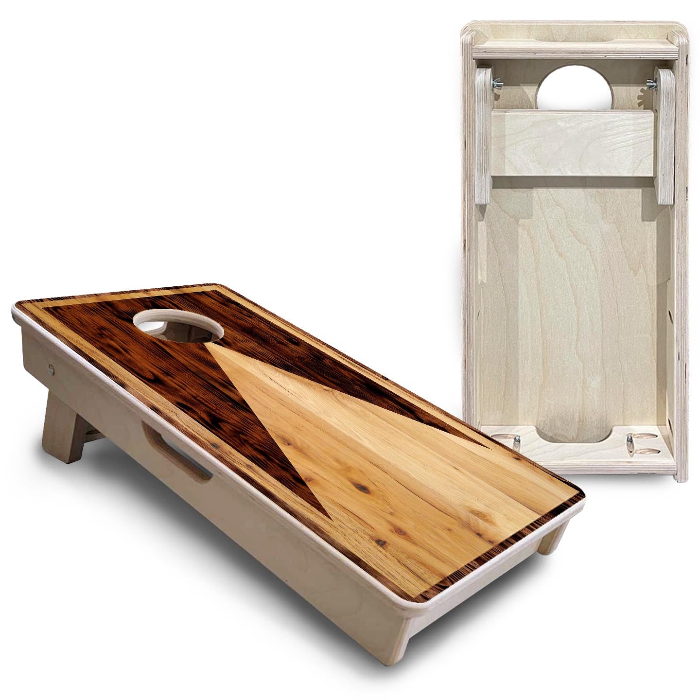 Wooden Triangle - Mini or Vacation Size Cornhole Boards