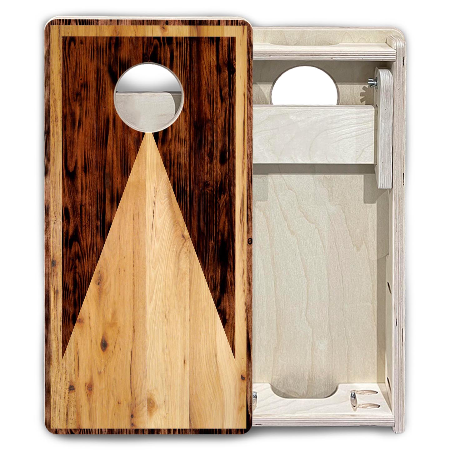Wooden Triangle - Mini or Vacation Size Cornhole Boards