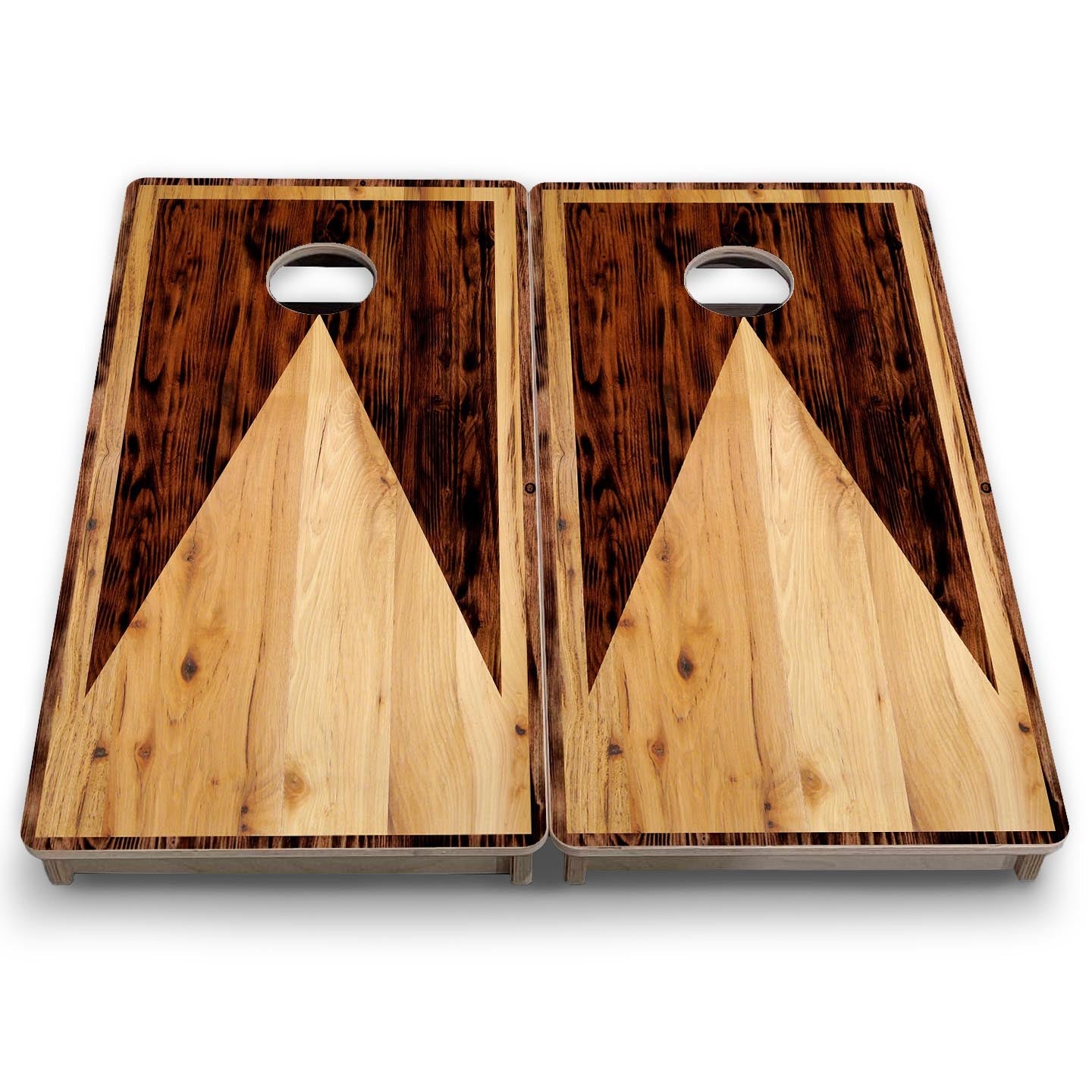 Wooden Triangle - Mini or Vacation Size Cornhole Boards