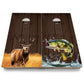Colorful Deer & Fish Cornhole Boards - Backyard Series