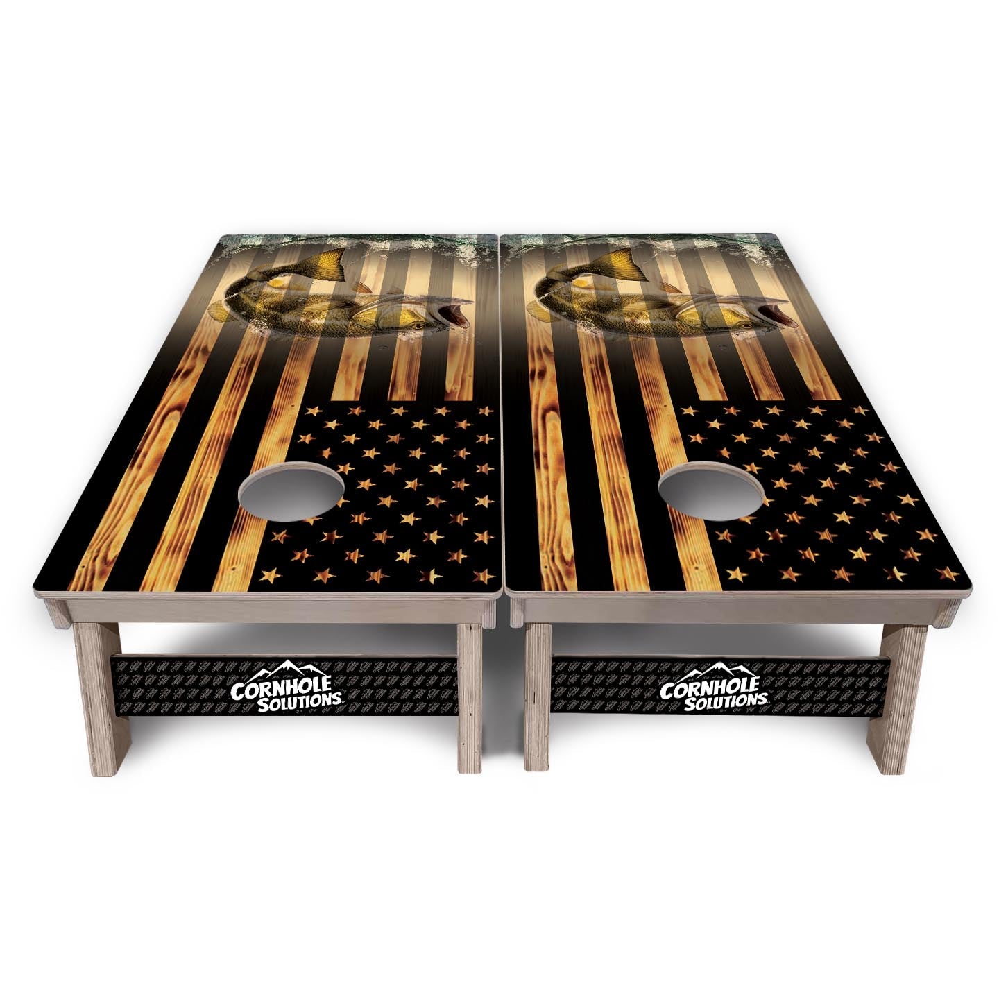 Hidden Fish Cornhole Boards - Professional Tournament Series - Free Shipping!