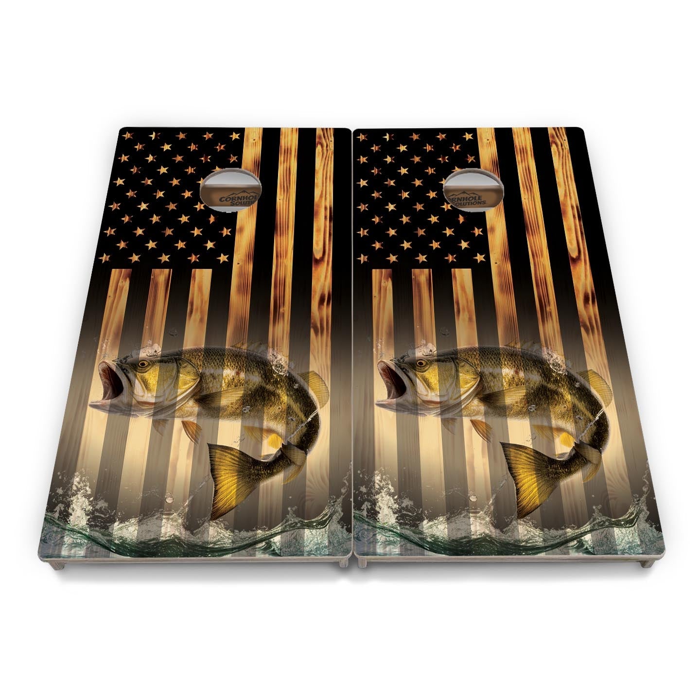Hidden Fish Cornhole Boards - Professional Tournament Series - Free Shipping!