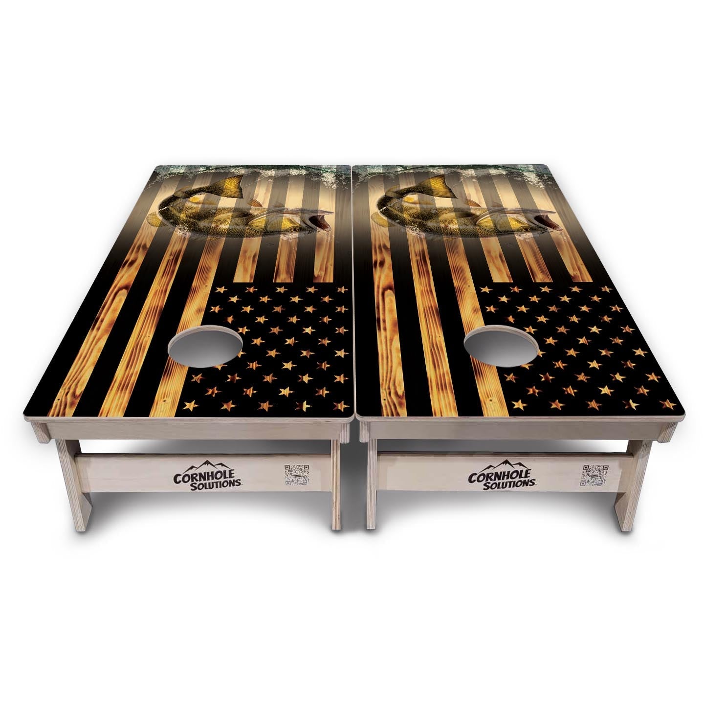 Hidden Fish Cornhole Boards - Professional Tournament Series - Free Shipping!