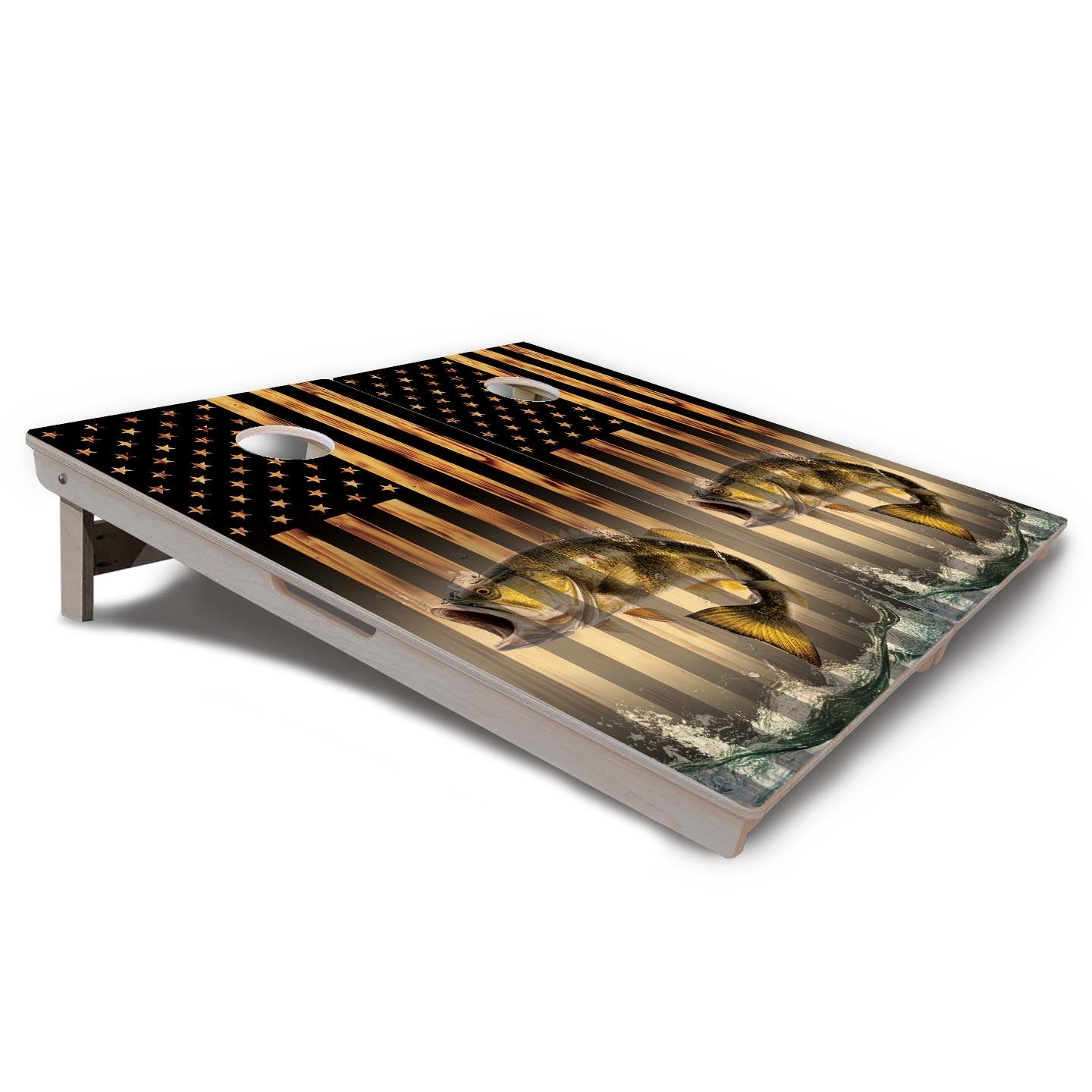 Hidden Fish Cornhole Boards - Professional Tournament Series - Free Shipping!