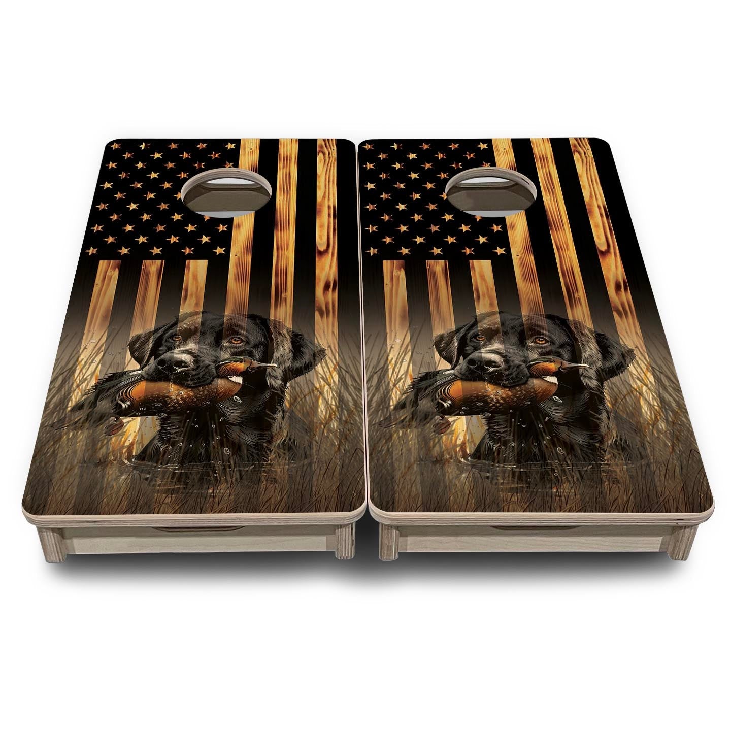 Hidden Retriever - Mini or Vacation Size Cornhole Boards