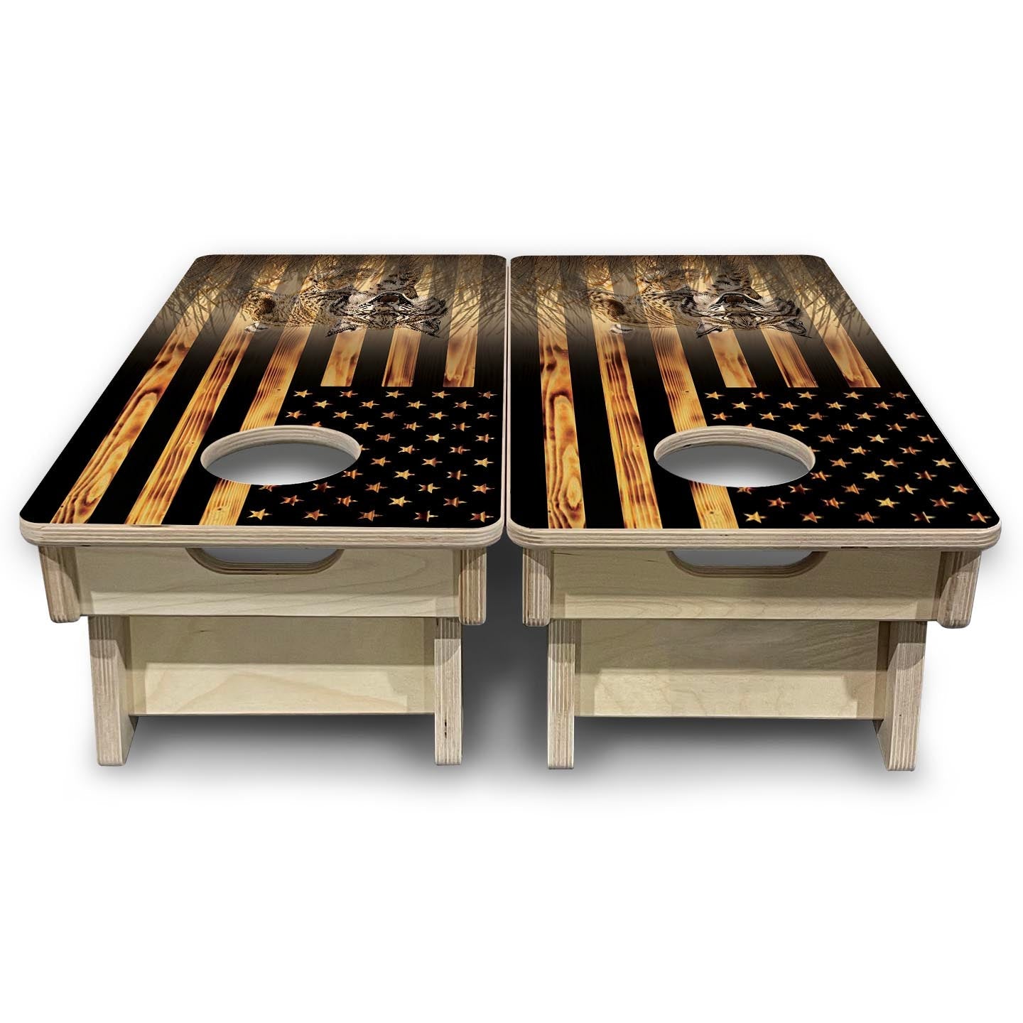 Hidden Bobcat - Mini or Vacation Size Cornhole Boards