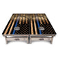 First Responder Rustic Flag Cornhole Boards – Tournament Series
