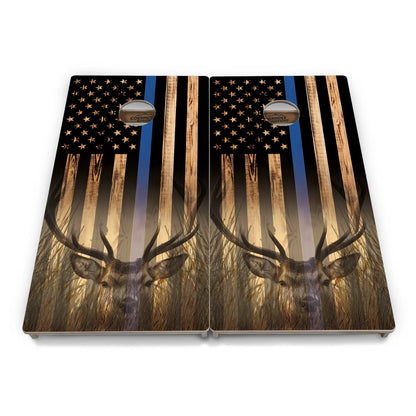 First Responder Rustic Flag Cornhole Boards – Tournament Series