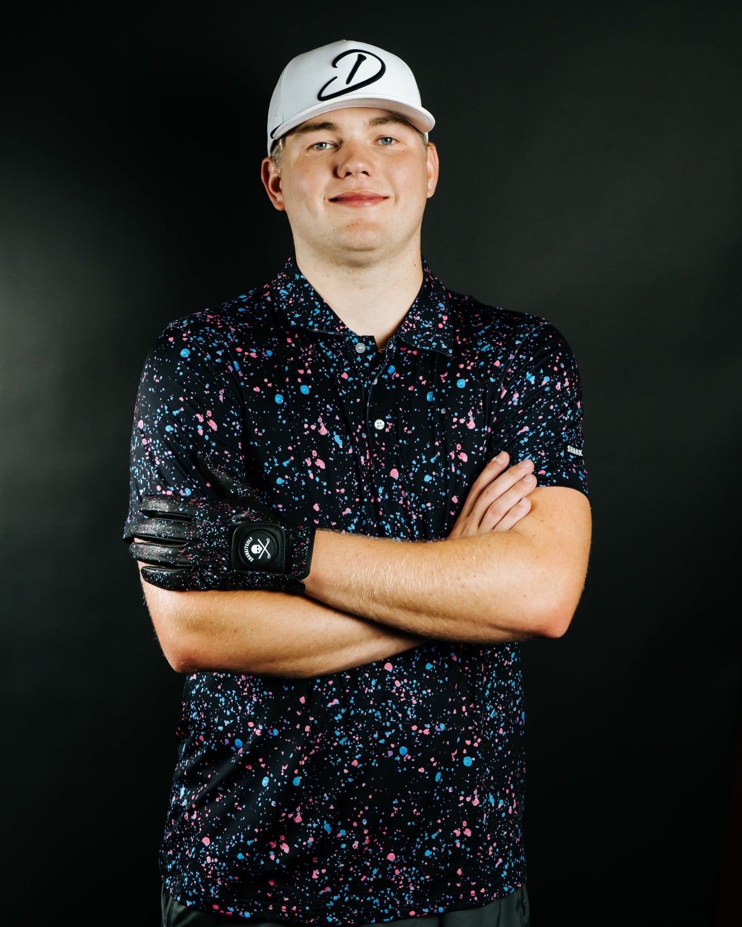 Paint Splatter Polo Black