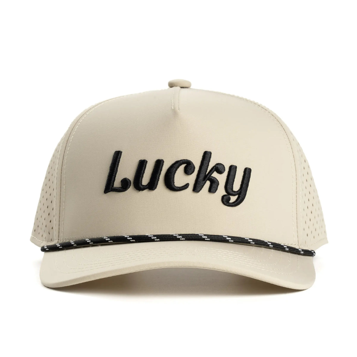 Tan Cursive Hat