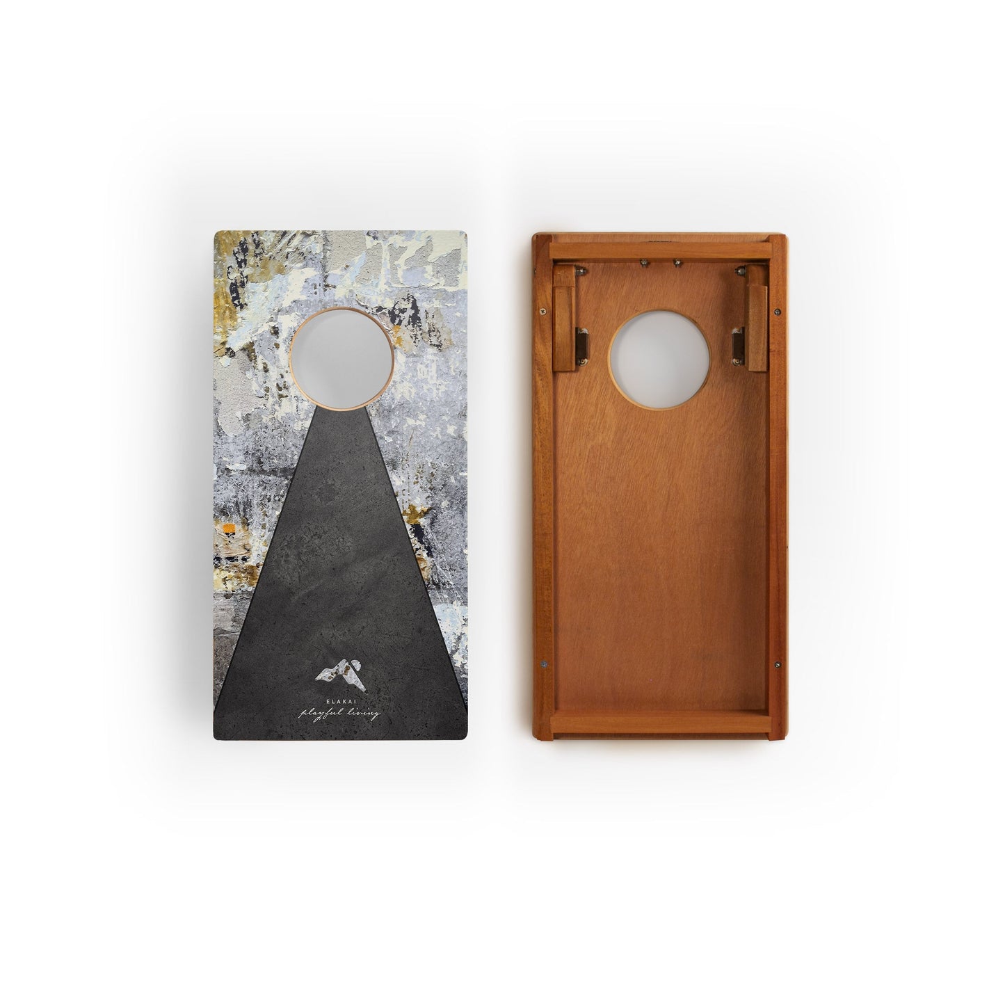 1ft x 2ft Graphic Travel Cornhole Set | Modern Play Collection