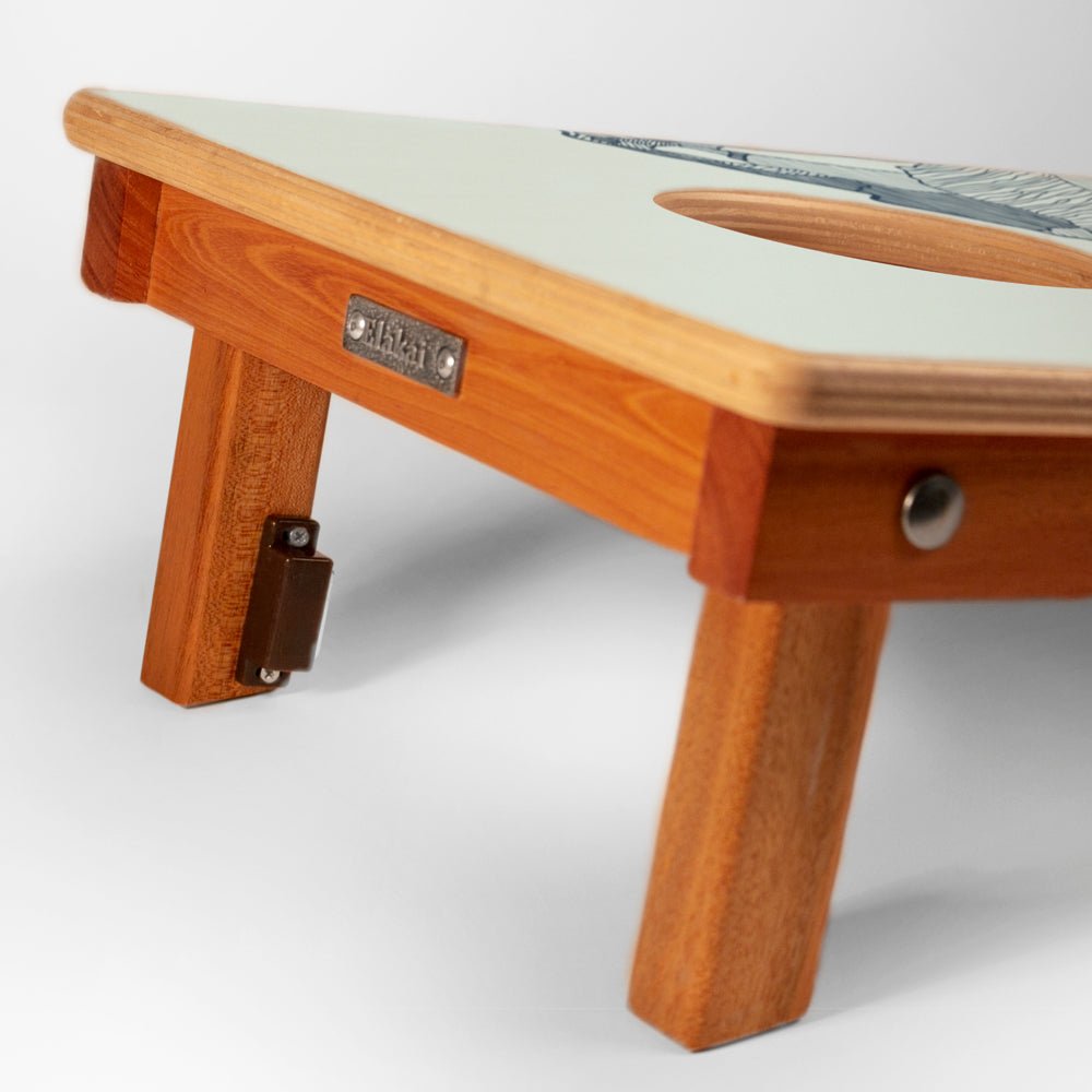 1ft x 2ft Graphic Wood Travel Cornhole Set | Modern Angle Collection