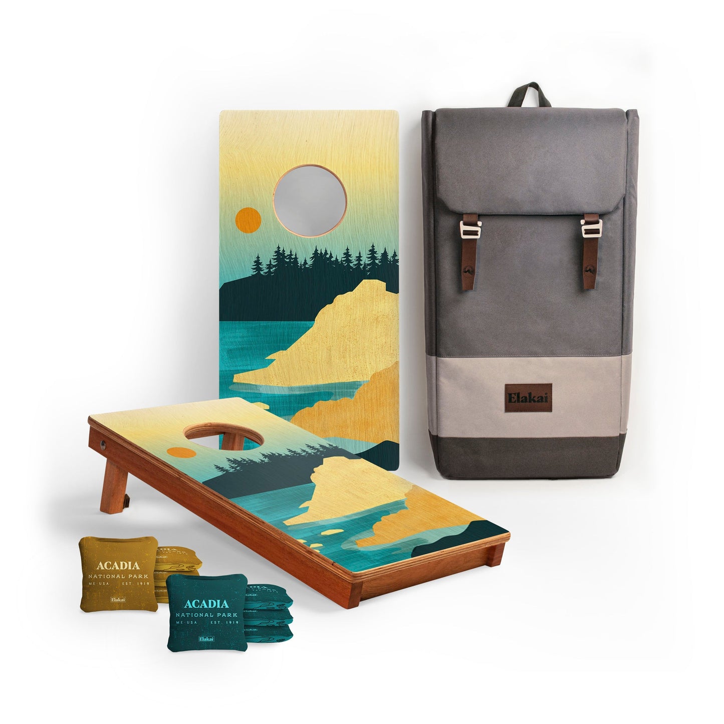 1ft x 2ft Graphic Wood Travel Cornhole Set | National Parks Inspired Collection