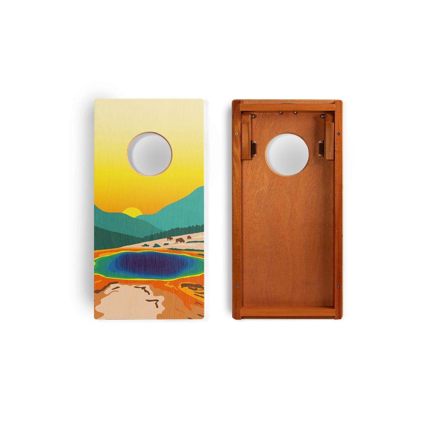 1ft x 2ft Graphic Wood Travel Cornhole Set | National Parks Inspired Collection