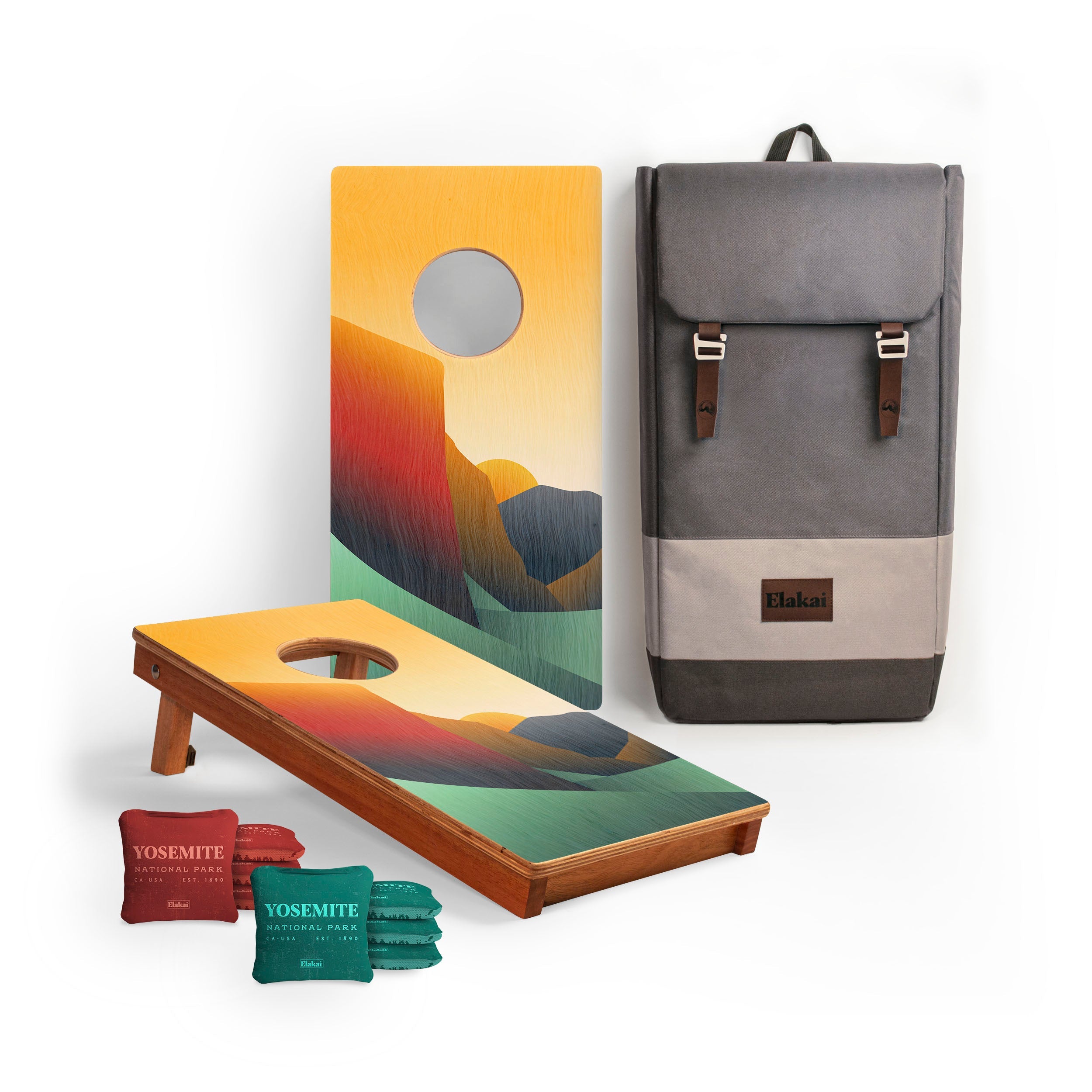 1ft x 2ft Graphic Wood Travel Cornhole Set | National Parks Inspired C ...