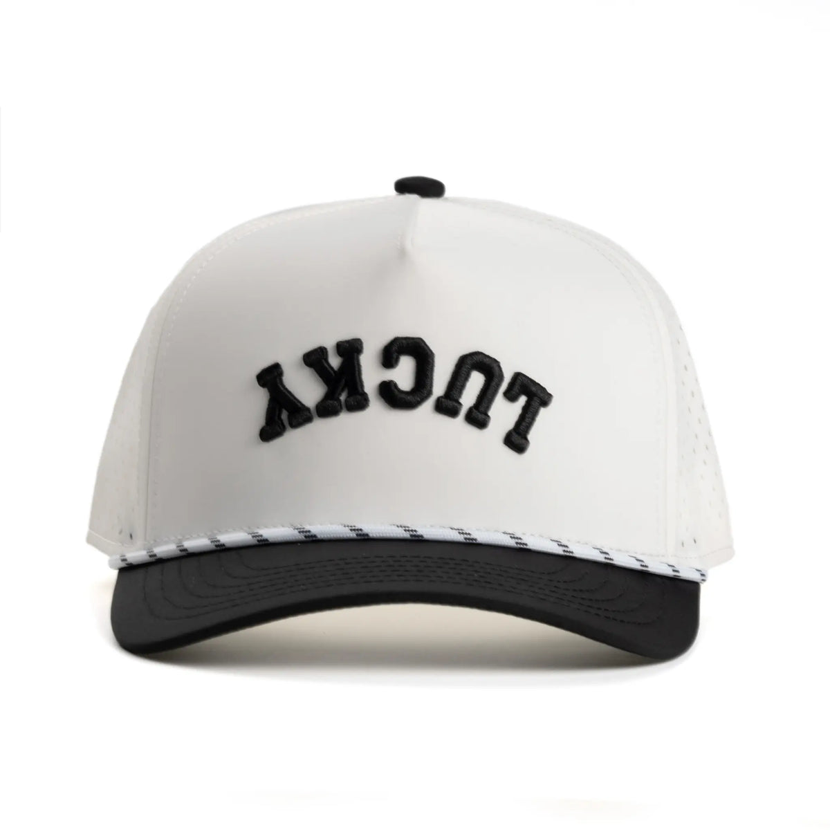 White & Black Upside Down Hat
